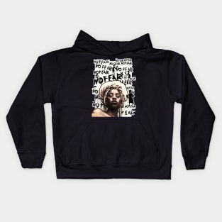 No Fear Strong Black Woman Natural Hair Kids Hoodie